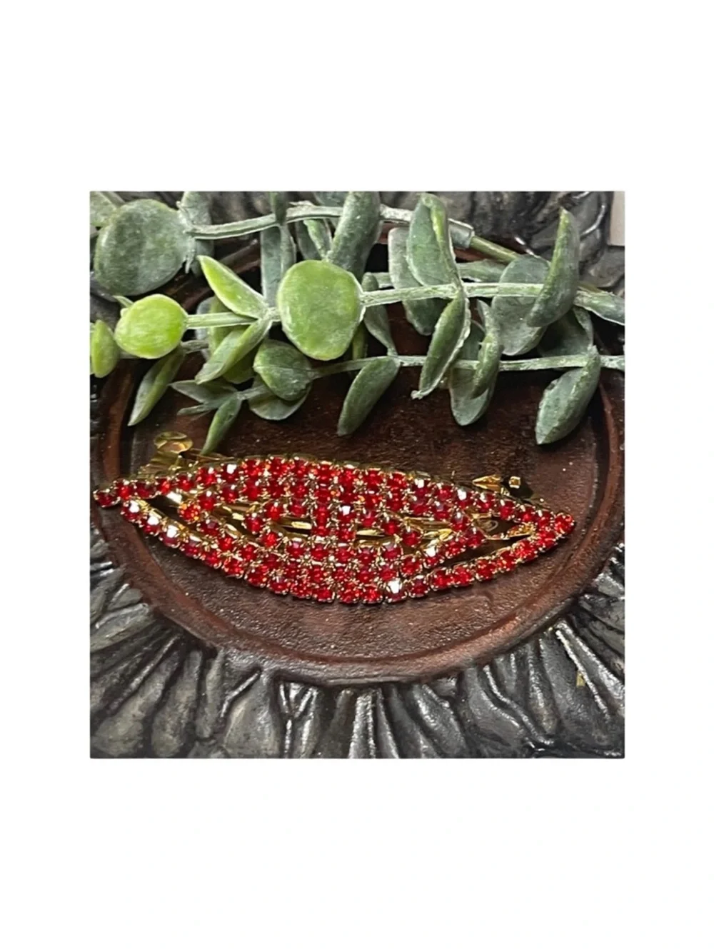 Elegant Gold Crystal Floral Hair Clips FINAL PRICE DROP